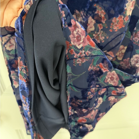 Tommy Hilfiger Sleeveless Floral Print Velvet Burnout Dress Size 4 EUC - Picture 7 of 12